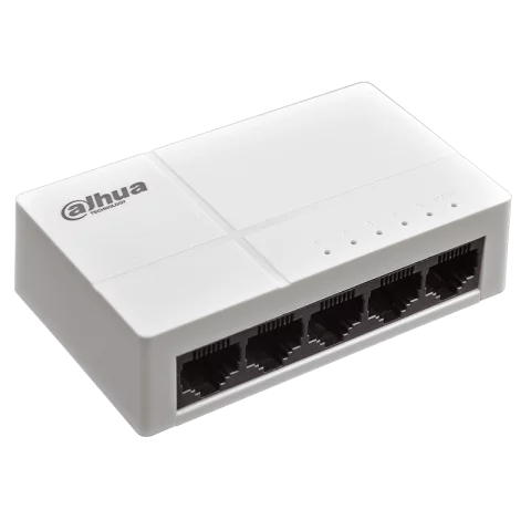 Switch 5 portos Ethernet switch 10/100/1000 Mbps Internet elosztó Dahua PFS3005-5GT-L