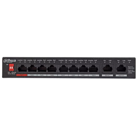 Switch 8 portos Ethernet switch 10/100 Mbps MDI MDIX PoE Internet elosztó Dahua PFS3010-8ET-96