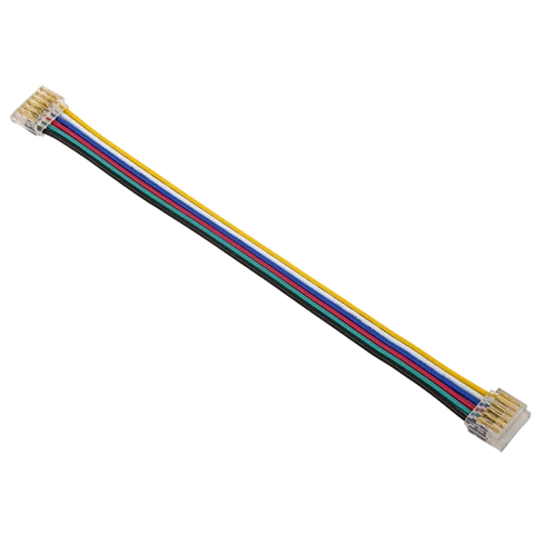 COB Led Szalag Csatlakozó Toldó Vezetékes RGBW 12mm COB szalaghoz 2 toldóval 6P Optonica 6560