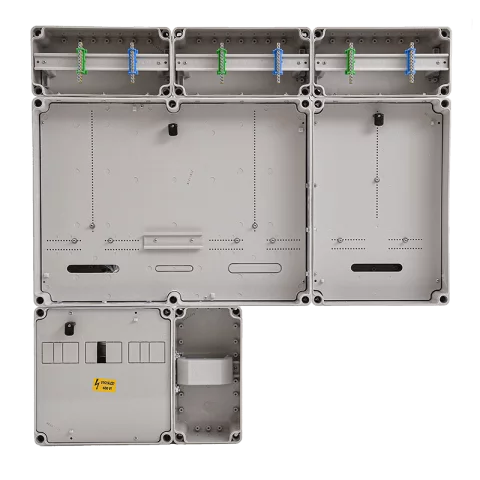 Csatári Plast PVT 7590 Á-V-H Fm-K ÁK 1/3 fázisú kombinált vill szekrény (n+é+h) földkábeles+1530ff