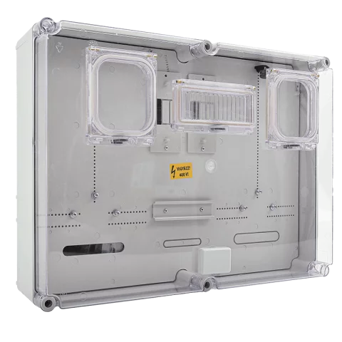 Csatári Plast csoportos mérő modul PVT 6045 Á-V Fm-CS-U 1/3 fázisú kombinált 63A mérő számára