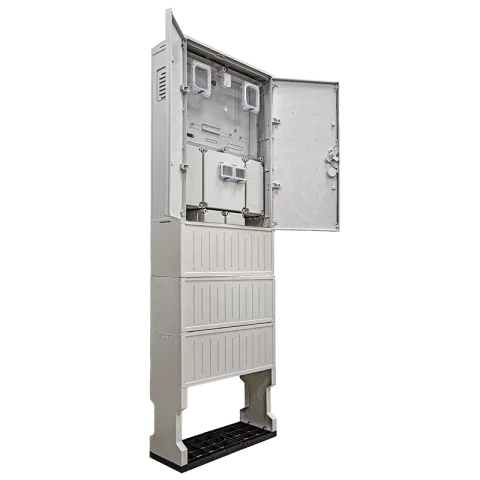 Csatári Plast PVT-K-L Á-V Fm-U 1/3 fázisú kombinált villanyóra szekrény lábazattal (n+é) földkábeles