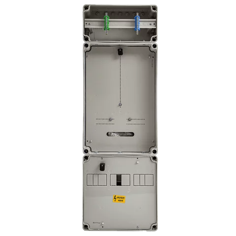 Csatári Plast PVT 3075 Fm-SZ ÁK 12-U 1/3 fázisú villanyóra szekrény 80A 12mod szabadvezetékes