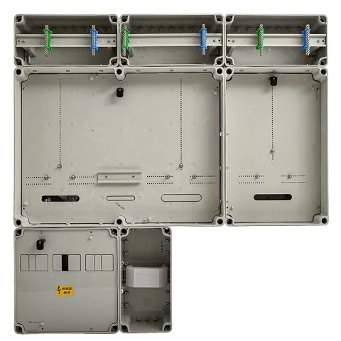 Csatári Plast PVT 7590 Á-V-H Fm-SZ ÁK-U 1/3 fázisú kombinált villanyóra szekrény 12m szabadvezetékes