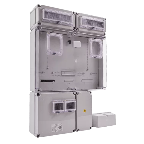 Csatári Plast PVT 6075 Á-V Fm-K ÁK-U 1/3 fázisú kombinált villanyóra szekrény 80A 12 mod földkábeles