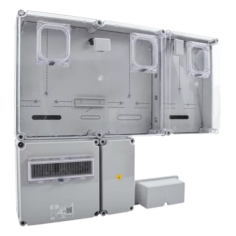 Csatári Plast PVT 7590 Á-V-H Fm-K-U 1/3 fázisú kombinált villannyóra szekrény földkábeles