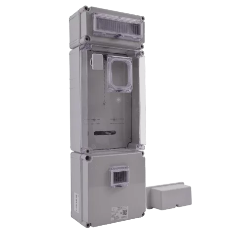 Csatári Plast PVT 3075 Fm-K ÁK 12-U 1/3 fázisú villanyóra szekrény 12 modulos 80A földkábeles