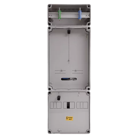 Csatári Plast PVT 3075 Fm-K ÁK 12-U 1/3 fázisú villanyóra szekrény 12 modulos 80A földkábeles